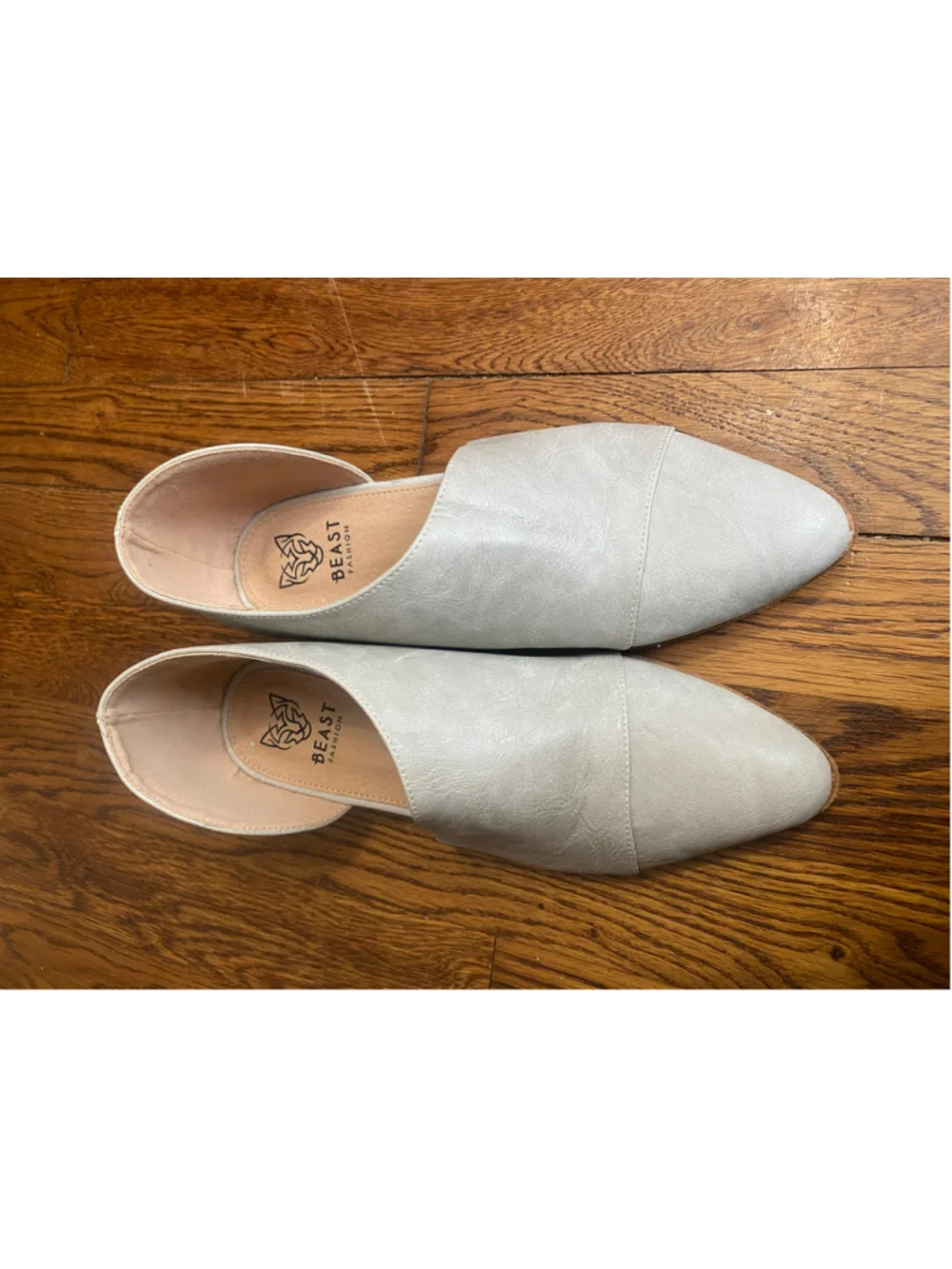 Beast Gray Pointed Toe Flats D’Orsay Quiet Luxury Parisian Modern Boho Sleek 6.5